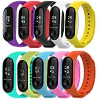 BRone Pulsera para Xiaomi Mi Band 3 - Mi Band 4- Coloridos Impermeable Reemplazo Correas Reloj Silicona Correa para…